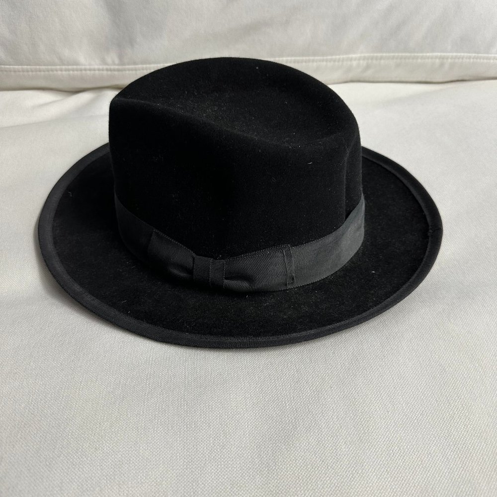 Black Suede Fedora